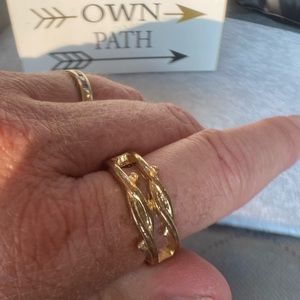 💖5 for $25 💖 Gold Crown of Thorns Ring sz 6-12